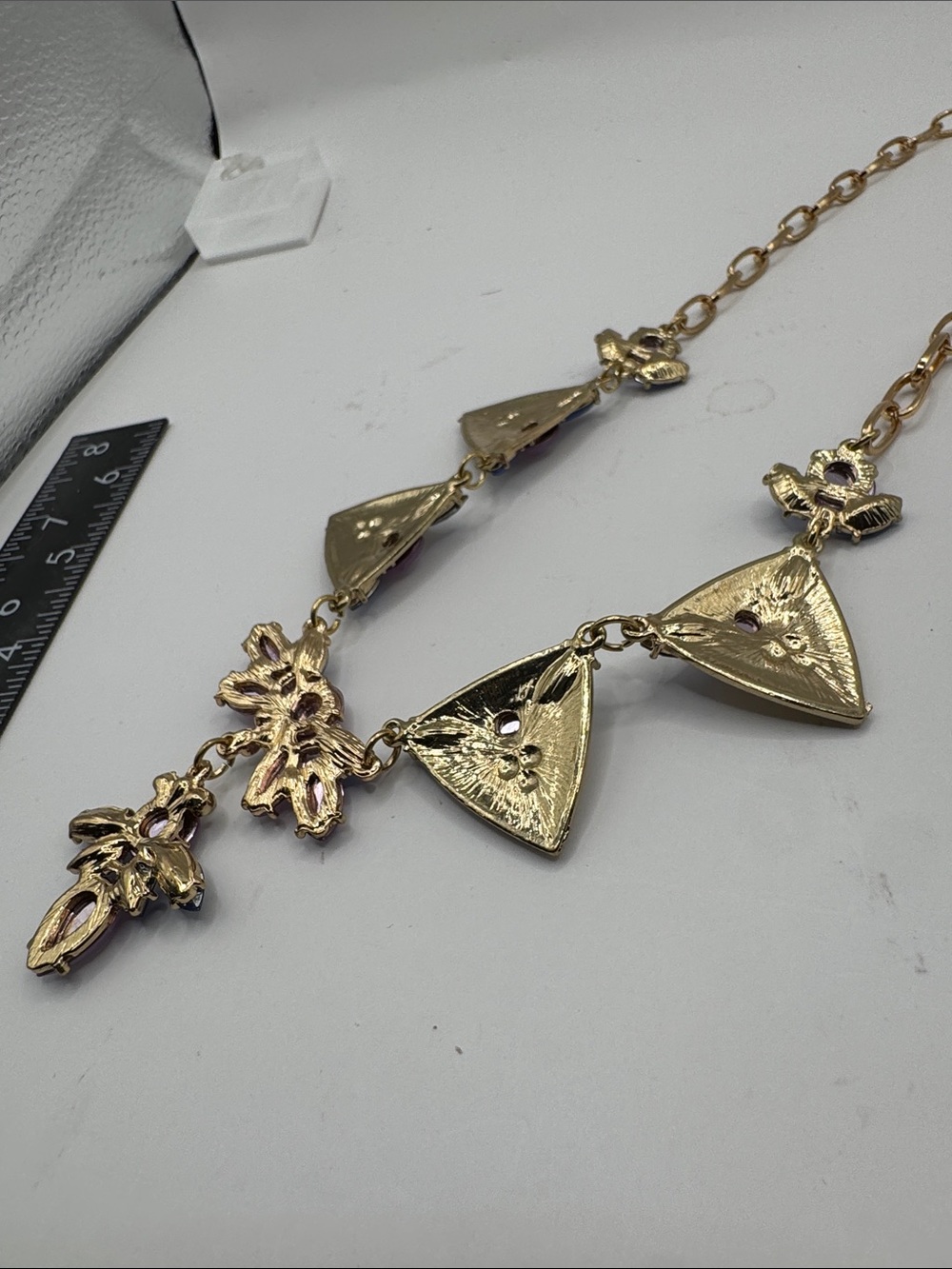 6/$25 - Laila Rowe Pink & Blue Statement Necklace (BR1111/3) - Picture 7 of 11